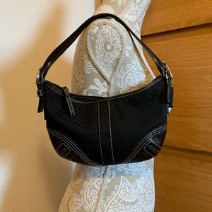 Coach 2154 Jacquard Signature Fabric Leather Trim